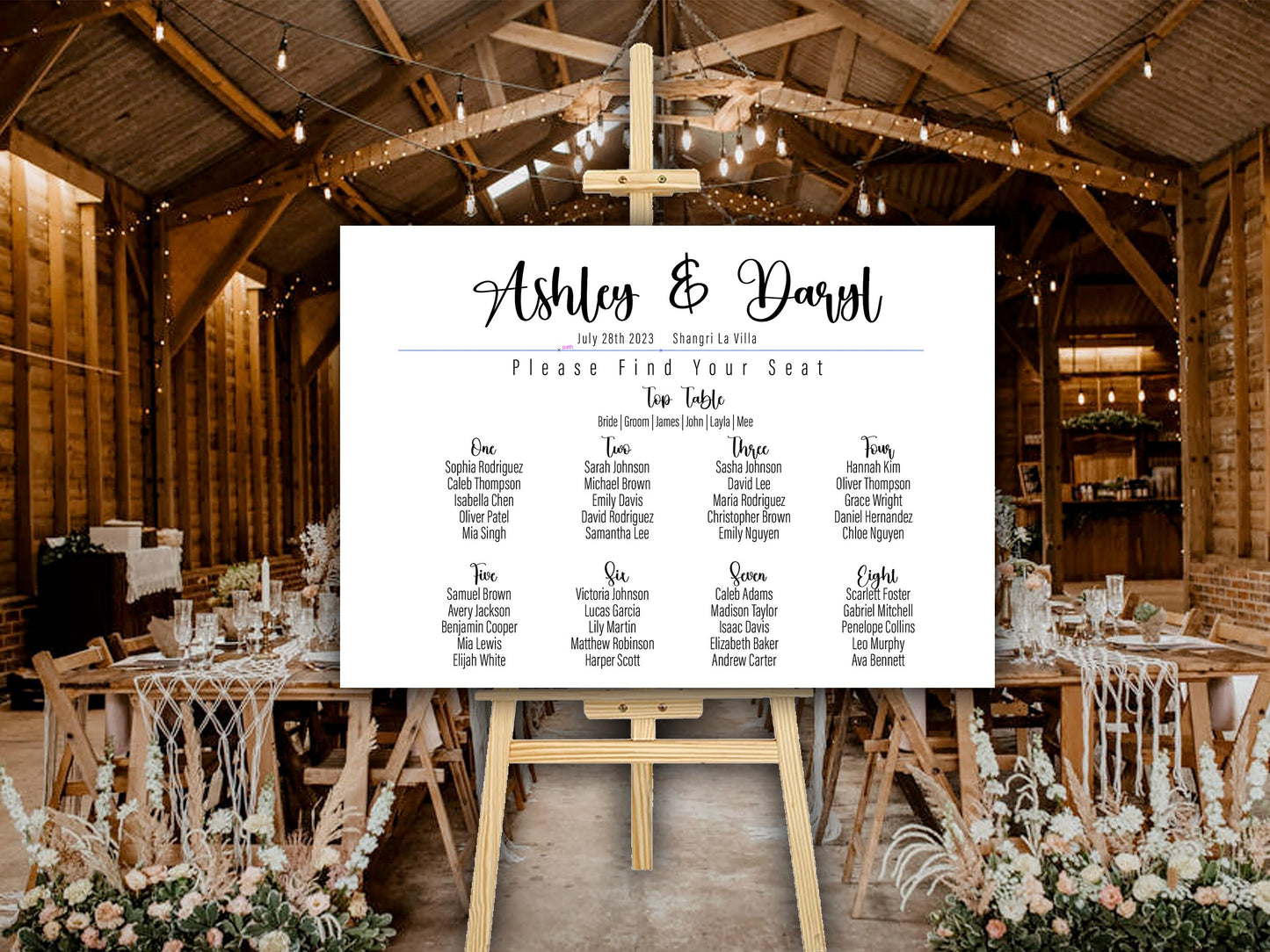 Wedding Seating Chart