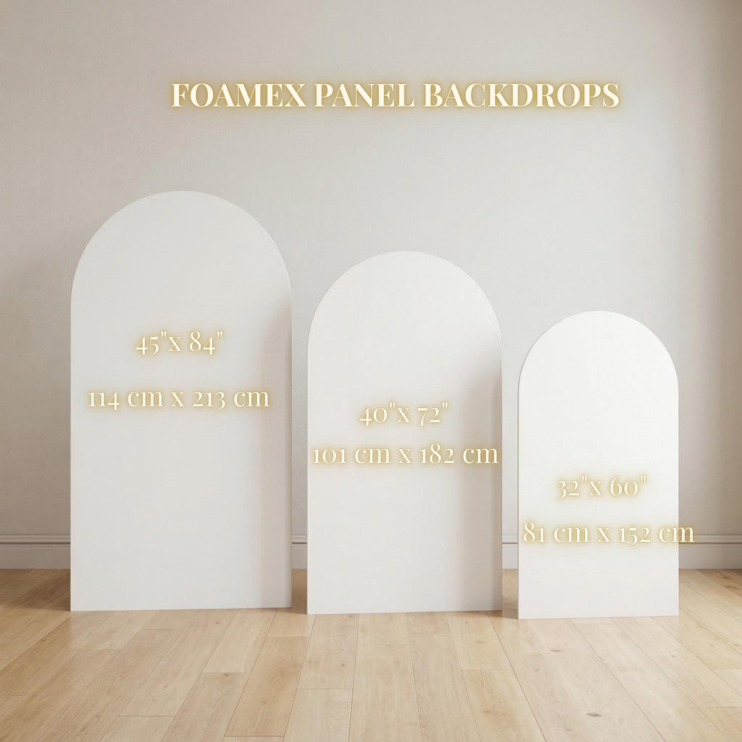 Arch Backdrop Sign