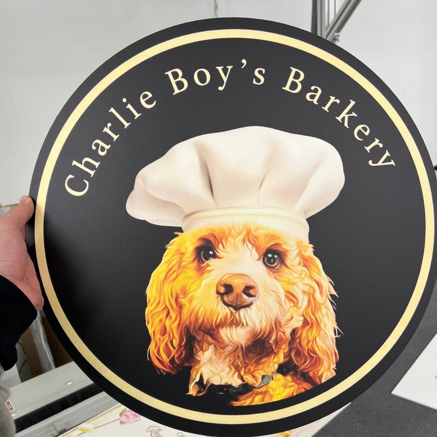 Foamex Custom Circle Logo Sign