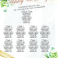 Wedding Seating Table Plan Print Board