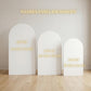 Arch Backdrop Sign