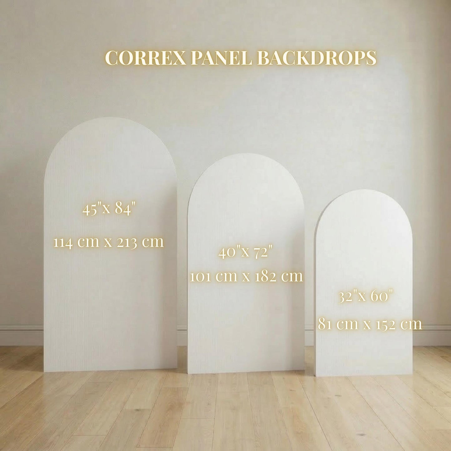 Arch Backdrop Sign