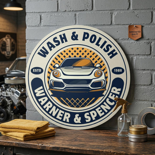 Foamex Custom Circle Logo Sign