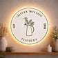 Illuminated Round Acrylic Business Sign