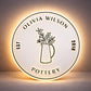 Illuminated Round Acrylic Business Sign