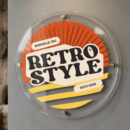 Acrylic Custom Circle Logo Sign