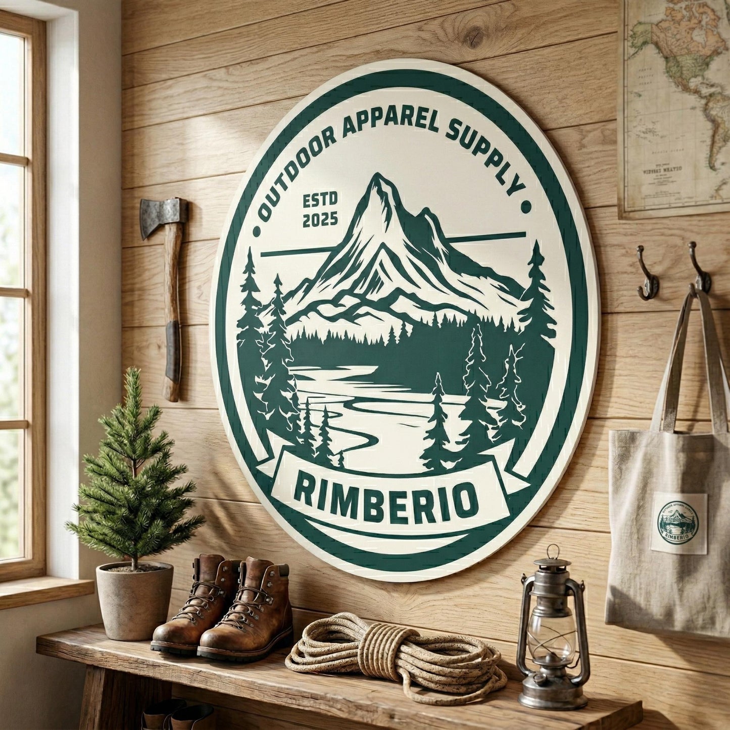 Foamex Custom Circle Logo Sign