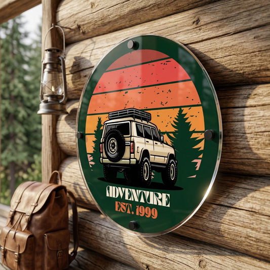 Acrylic Custom Circle Logo Sign