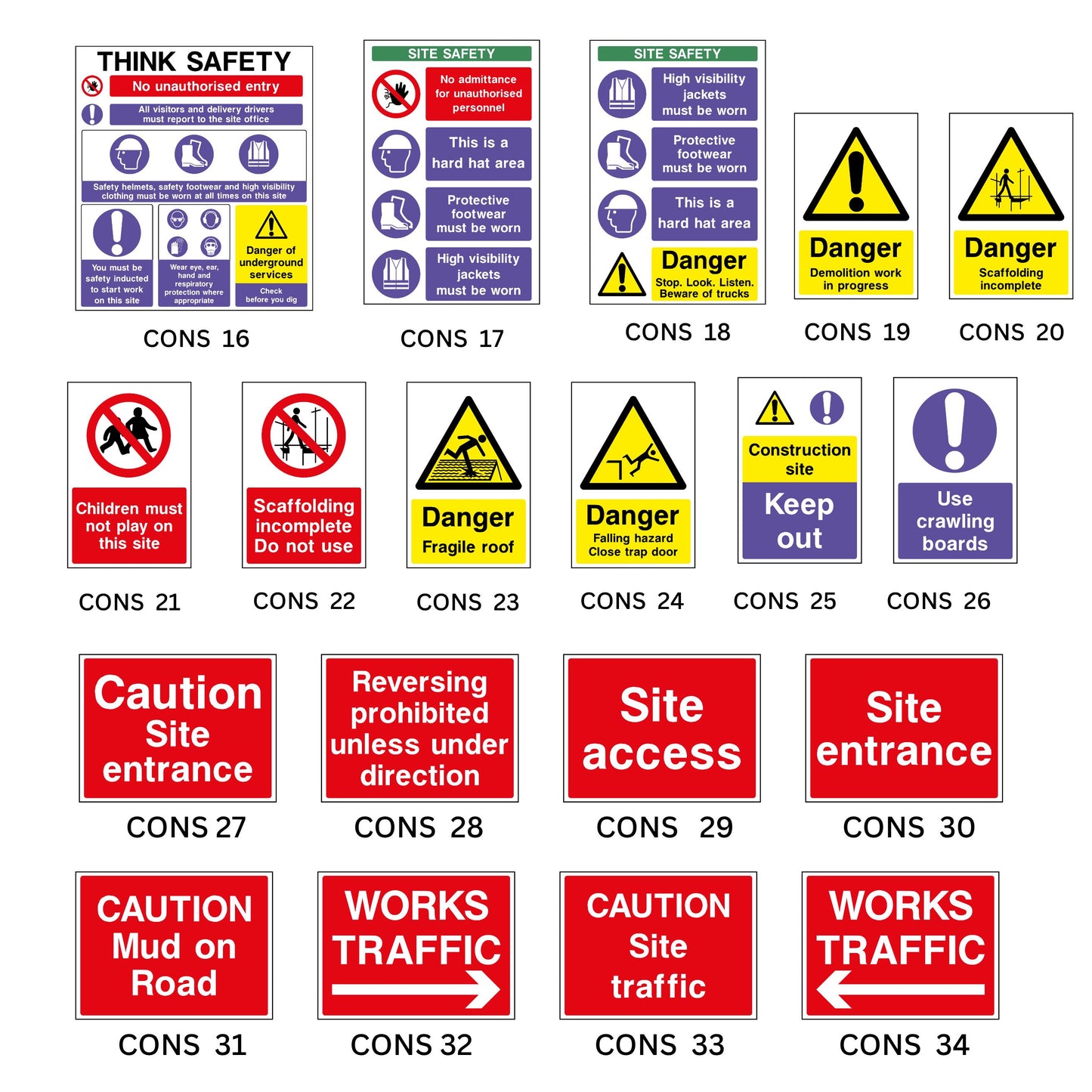 Construction Safety Signs