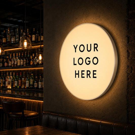 Custom Round LED Light Box Sign