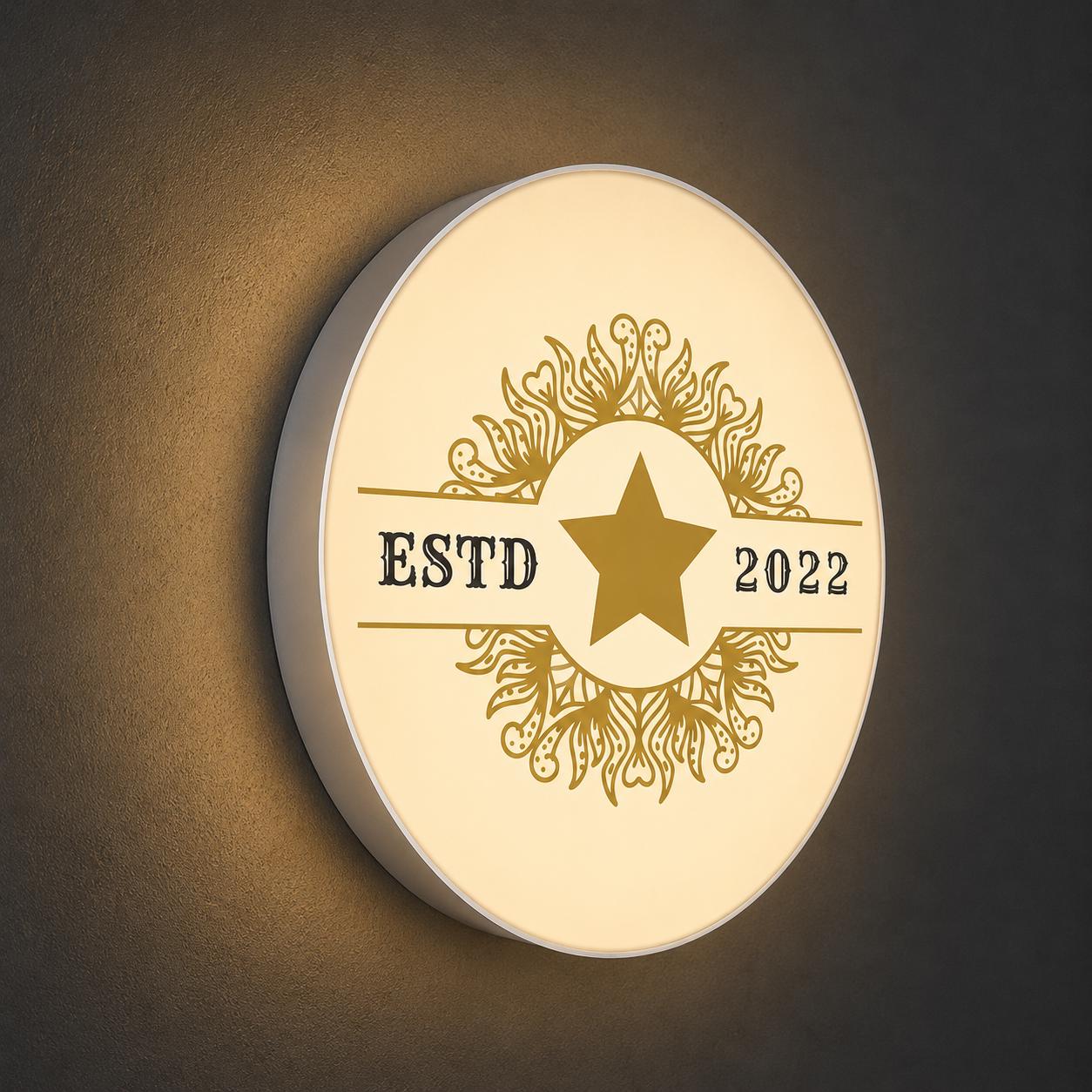 Custom Round LED Light Box Sign